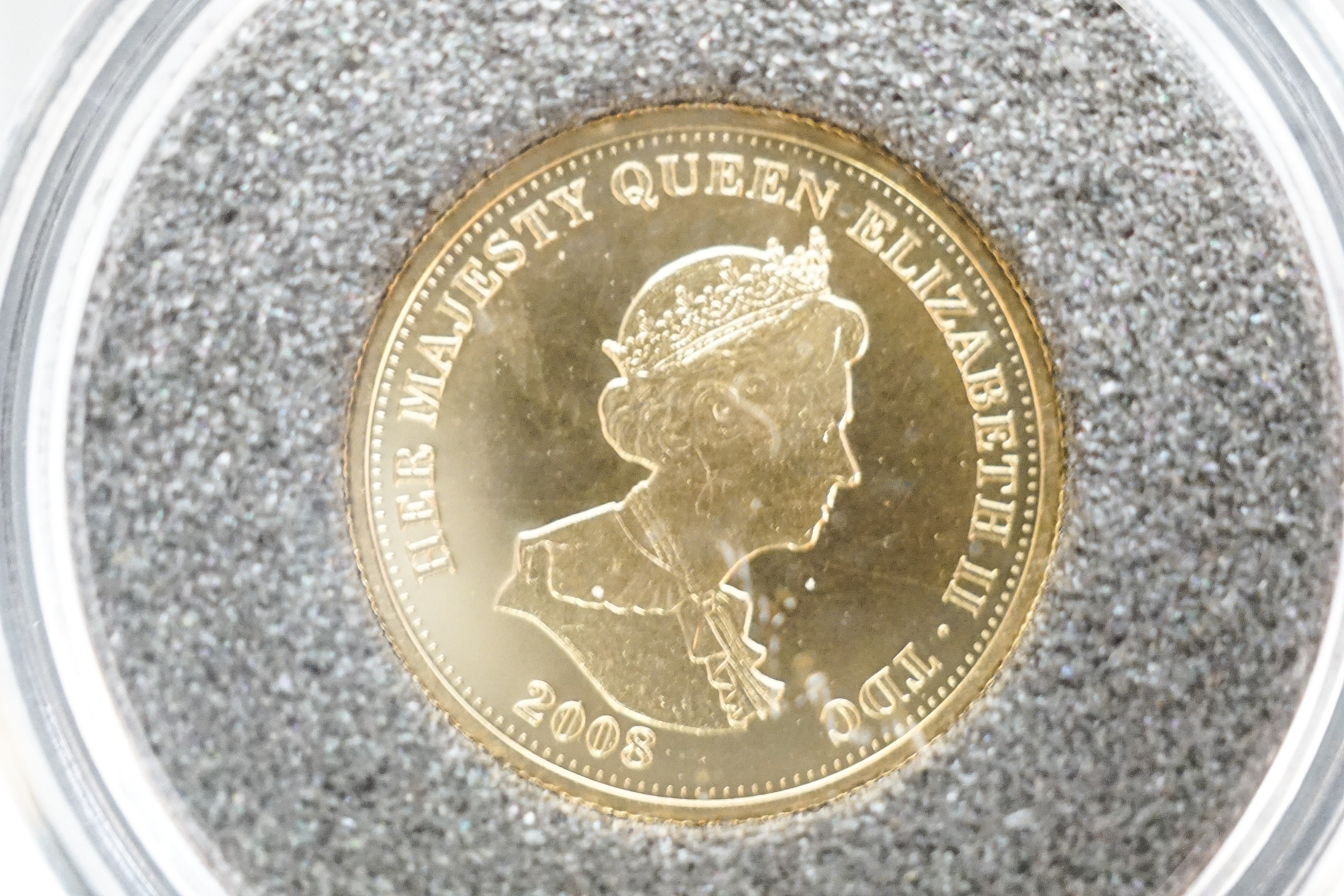A London mint Tristan da Cunha gold half guinea, Brilliant Unc, and a similar gold piedfort one crown, cased with certificates (2)